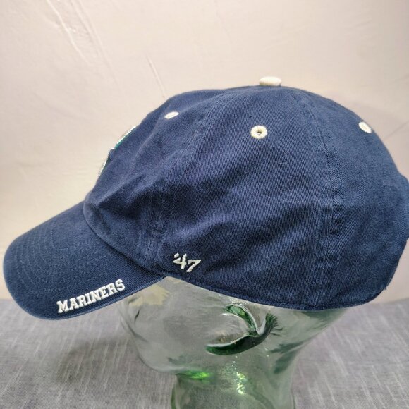Seattle Mariners MLB Baseball Cap Hat Strap Back '47 Embroidered Logo - Picture 6 of 7